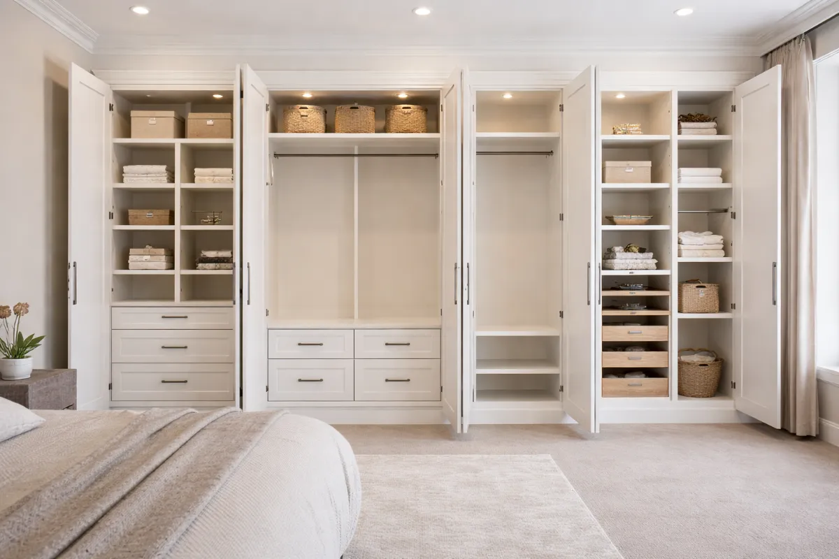 Bespoke fitted bedrrom wardrobes in Leicester